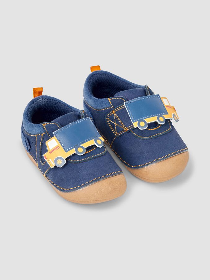 Navy Blue Construction Pre-Walker Shoes (N49458) | £29