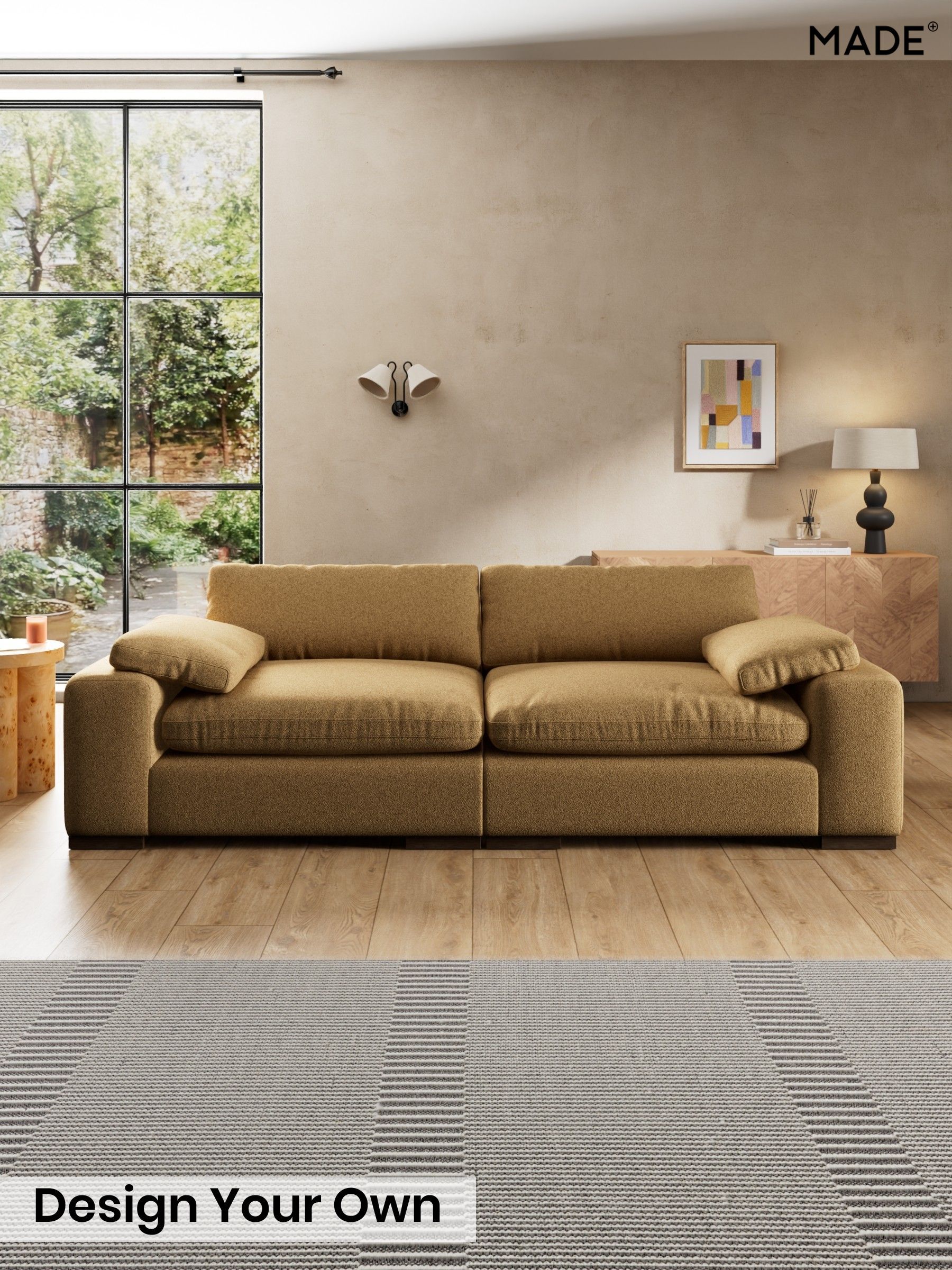 Soft Touch Boucle/Caramel Natural - Melbourne Luxe By Made