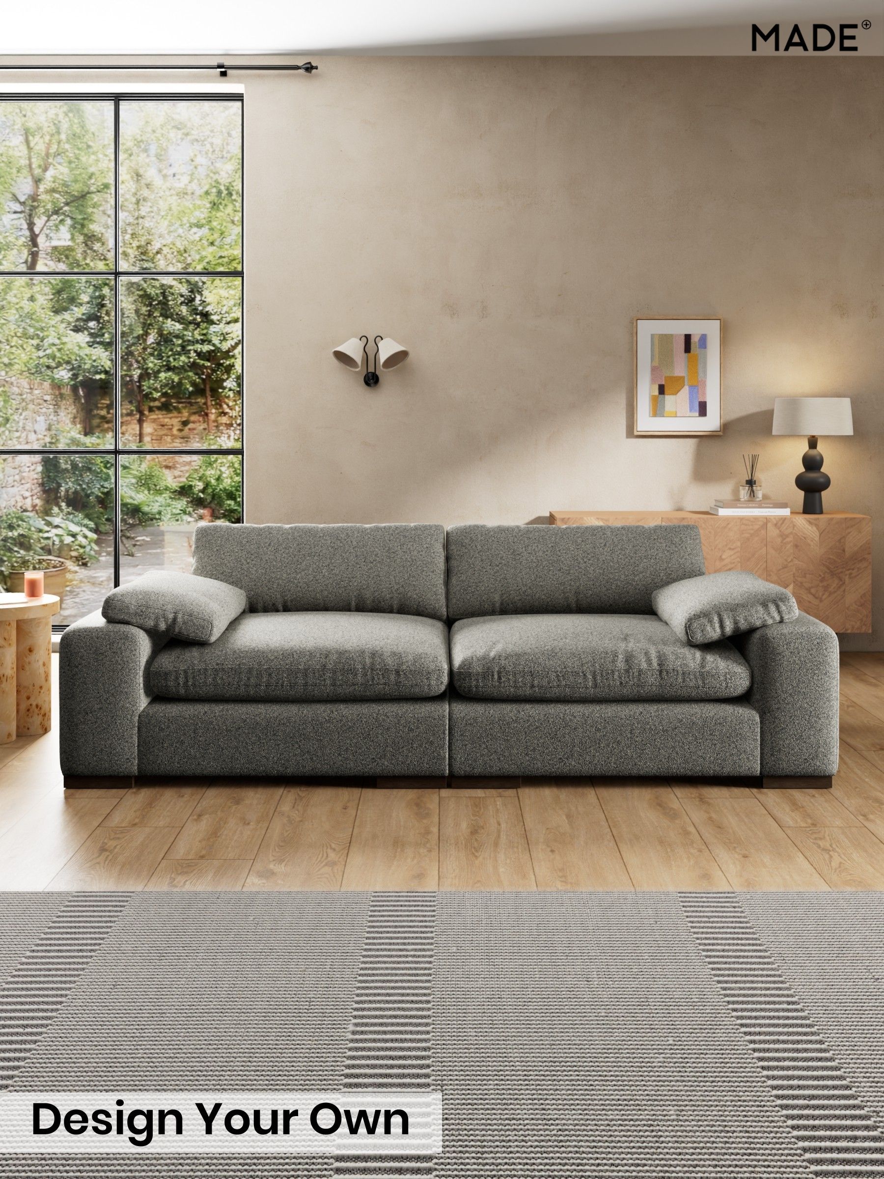 Soft Touch Boucle/Grey Marl - Melbourne Luxe By Made