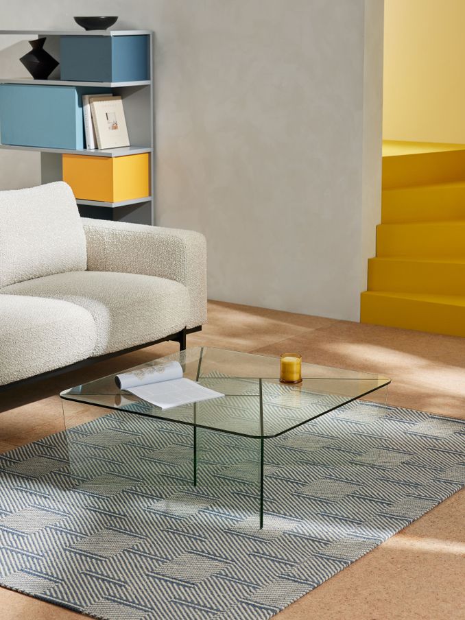 Oki Coffee Table in Clear Glass (N55179) | £349