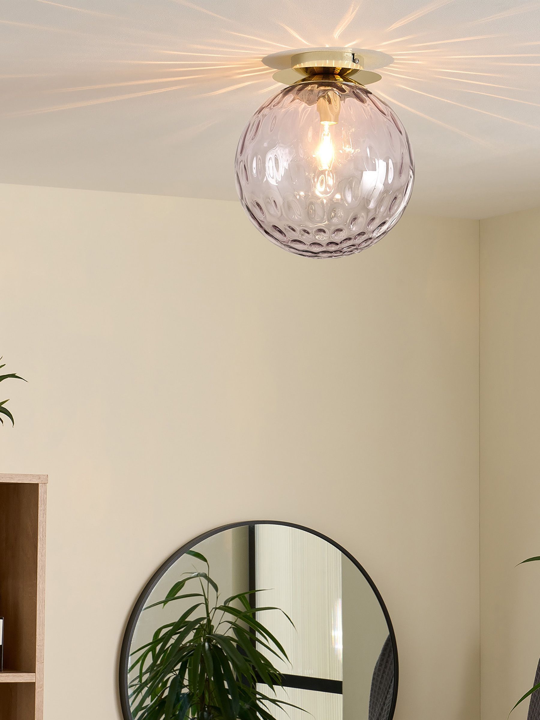 Ilaria Ceiling Flush Fitting Light in Grey (N55329) | £89