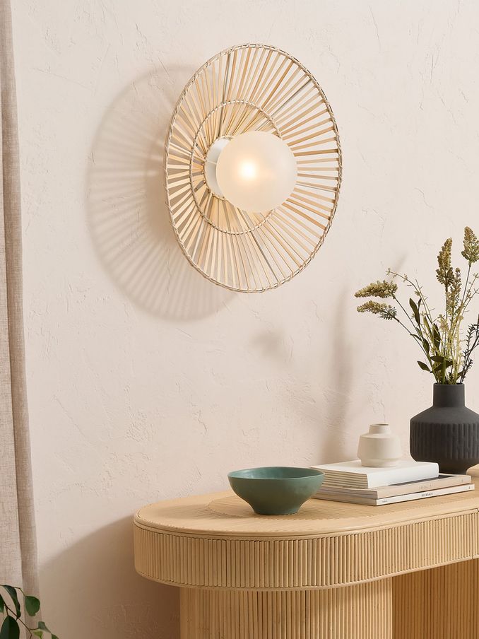Weaver Wall Light in Natural (N55352) | £89