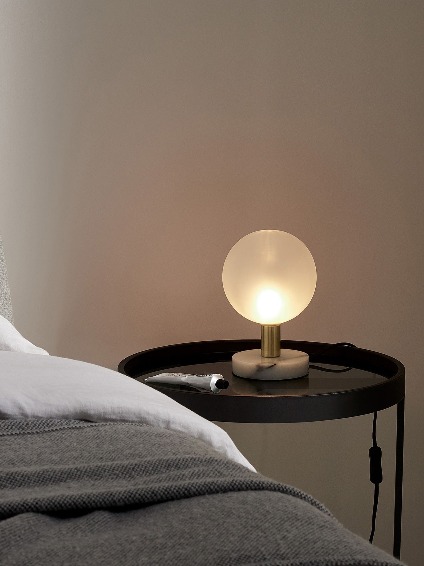 Boll Table Lamp in White (N55356) | £49