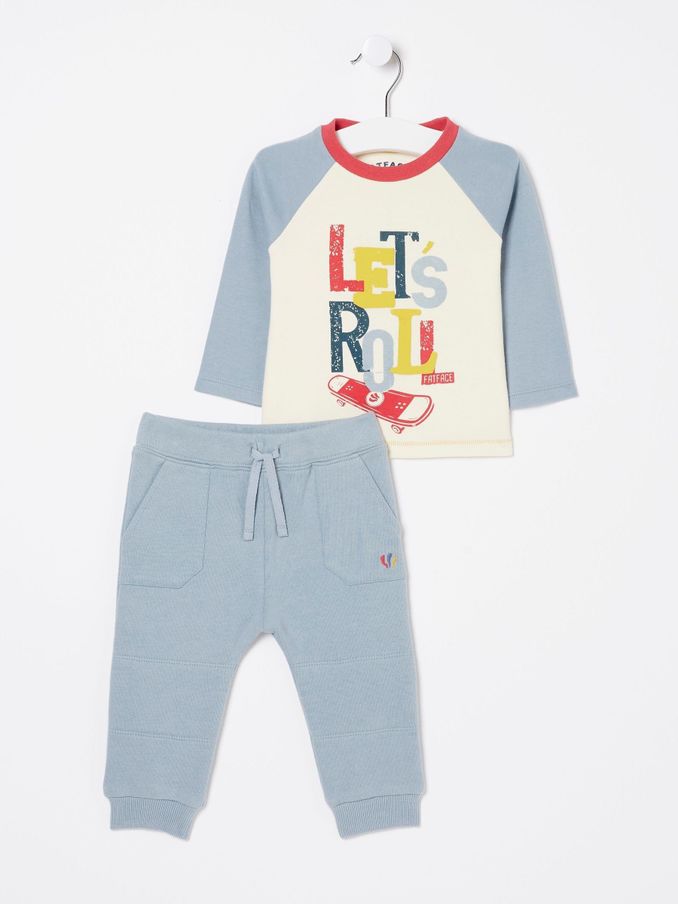 Lets Blue Roll Sweat Set (N55504) | £16