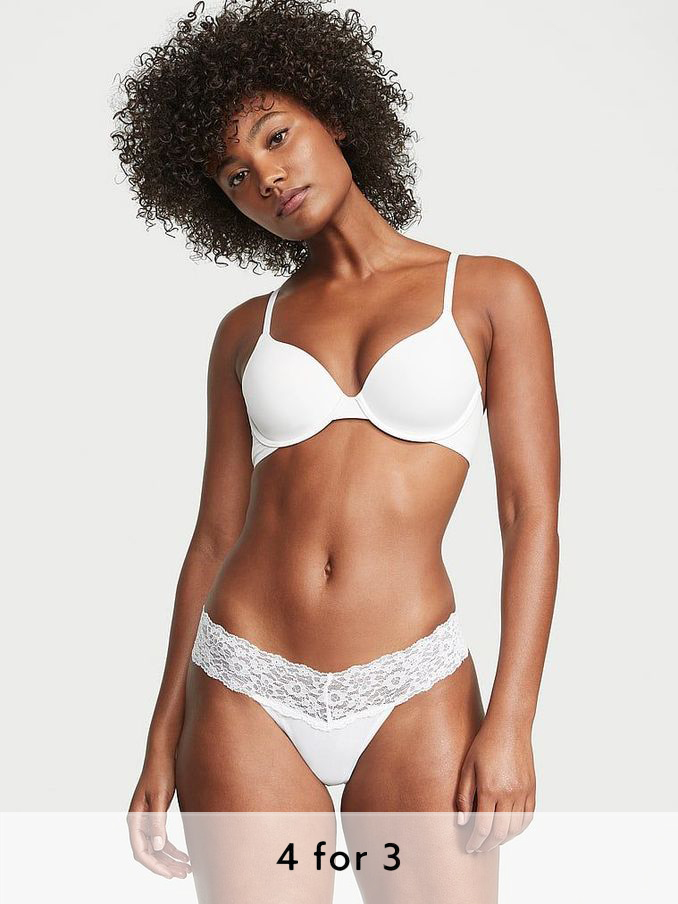 White Posey Lace Knickers (N55738) | £9