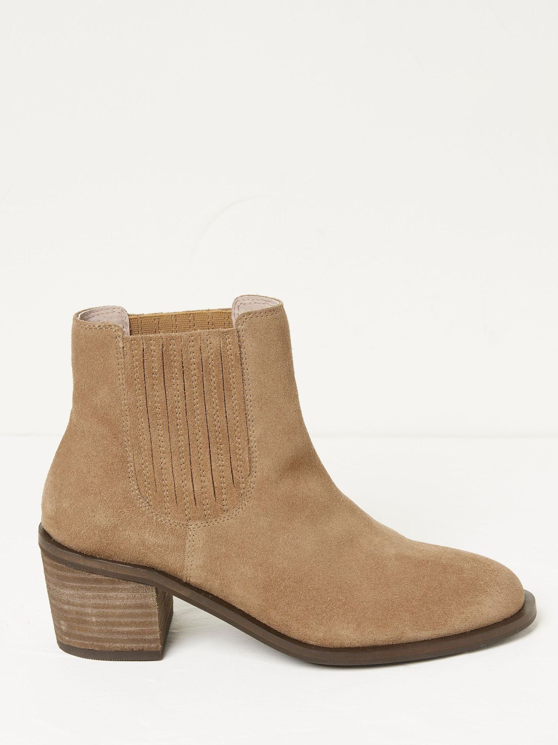 Brown Zara Block Heel Chelsea Boots (N56880) | £52