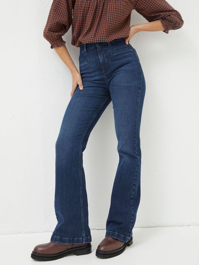 Blue Fly Flare Jeans (N56969) | £32
