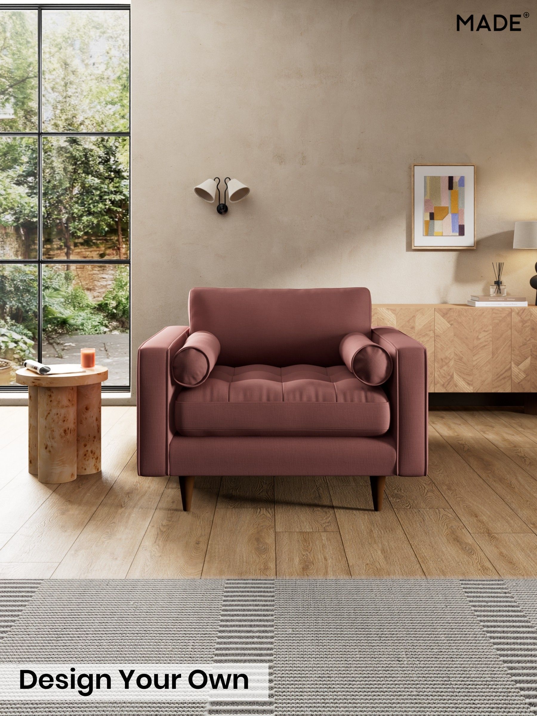 Natural Blend/Deep Coral Pink - Scott By Made