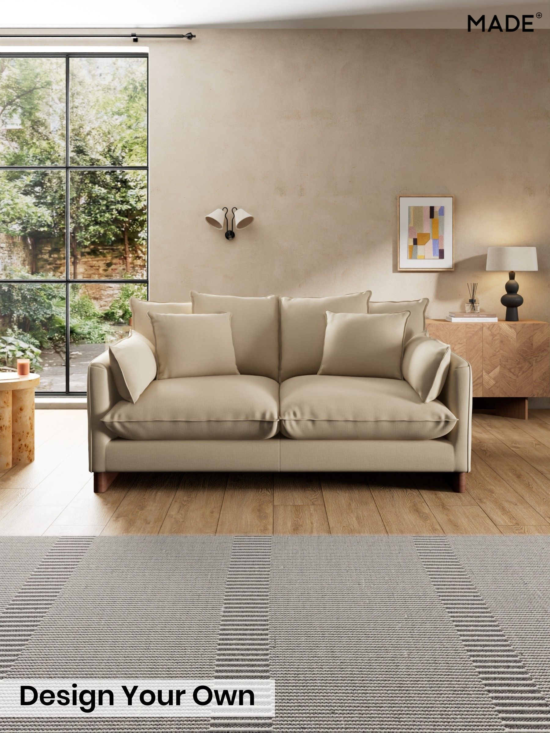 Natural Blend/Mid Natural - Whitby Scatter Back By Made