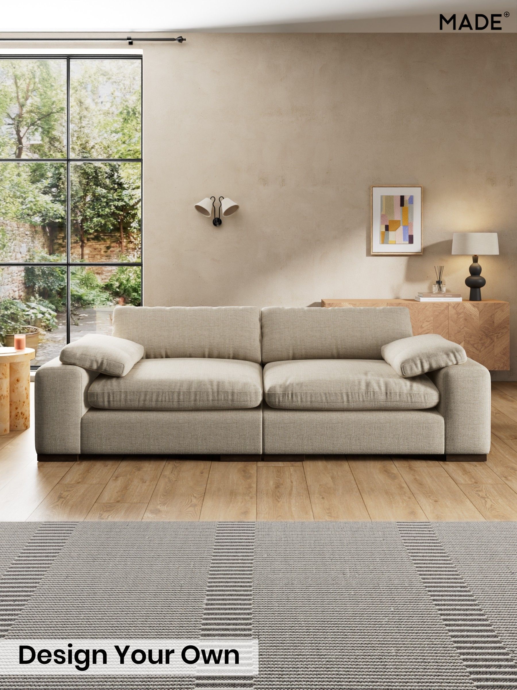 Basket Weave/Mid Natural - Melbourne Luxe By Made