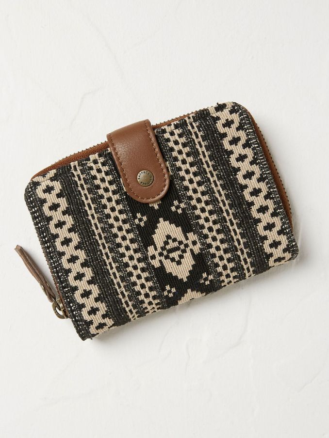Etta Black Woven Foldover Purse (N68442) | £18