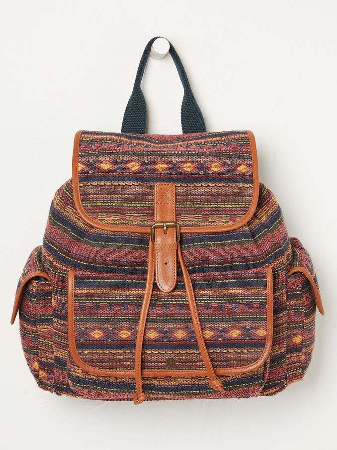 Shona Orange Jacquard Rucksack (N68464) | £35
