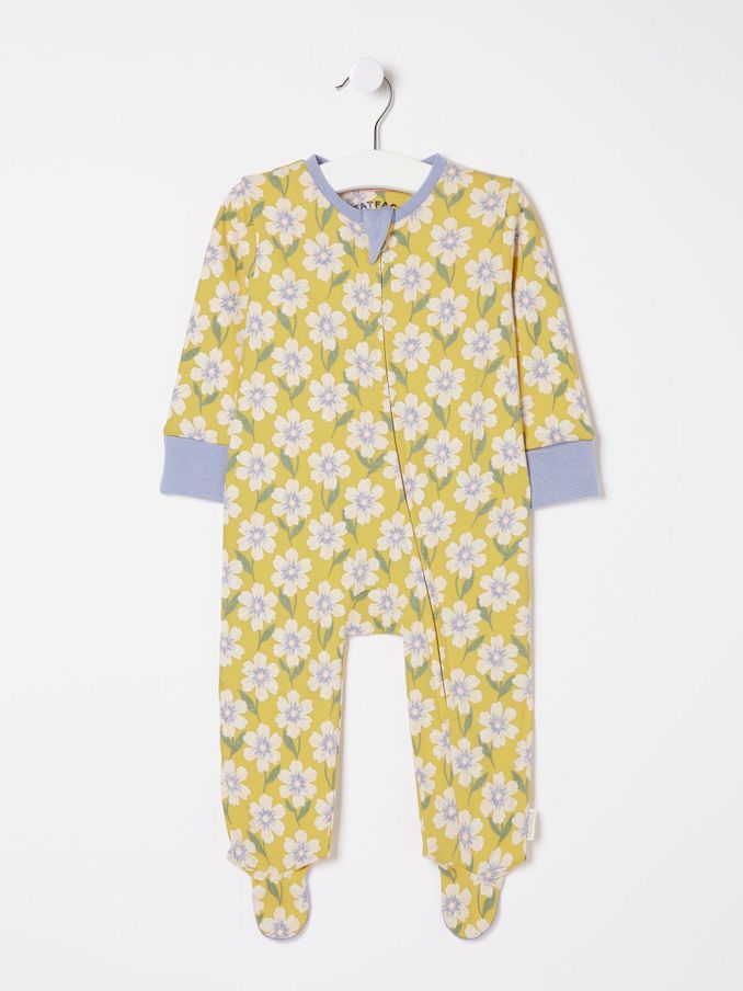Yellow Bike Graphic Zipped Sleepsuit (N69587) | £14