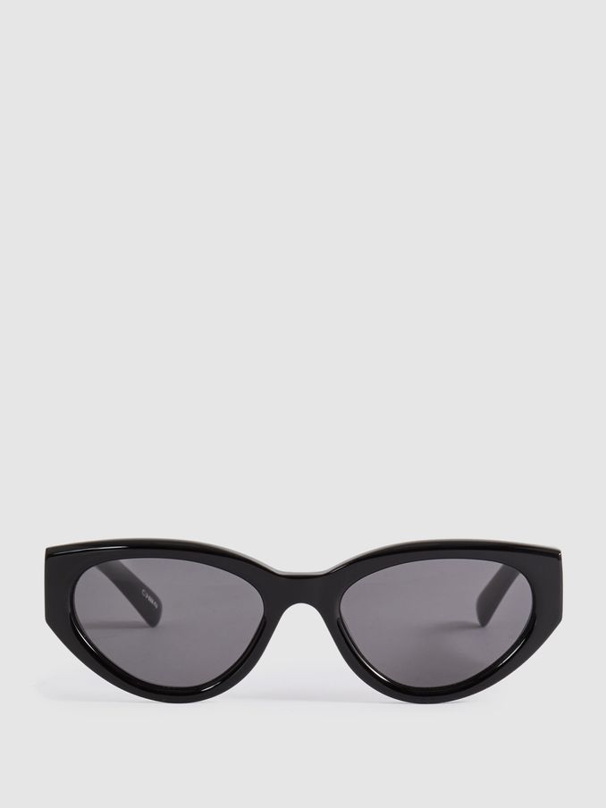Chimi Acetate Cat Eye Sunglasses in Black (N74037) | £60