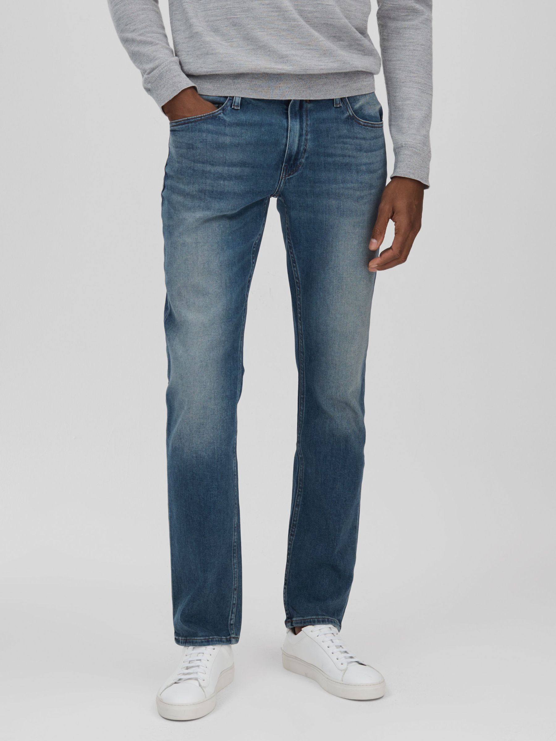Paige Slim Fit Stretch Jeans in Hernandez Blue (N74259) | £95