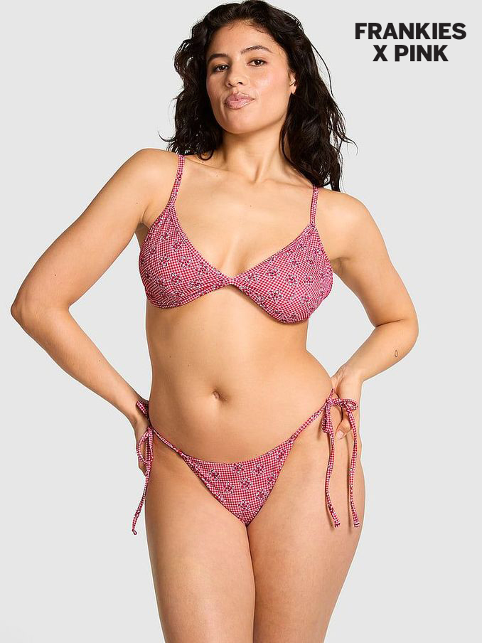 Ladybug Lane Red Frankies Bikinis Midsummer Bikini Top (N74520) | £18