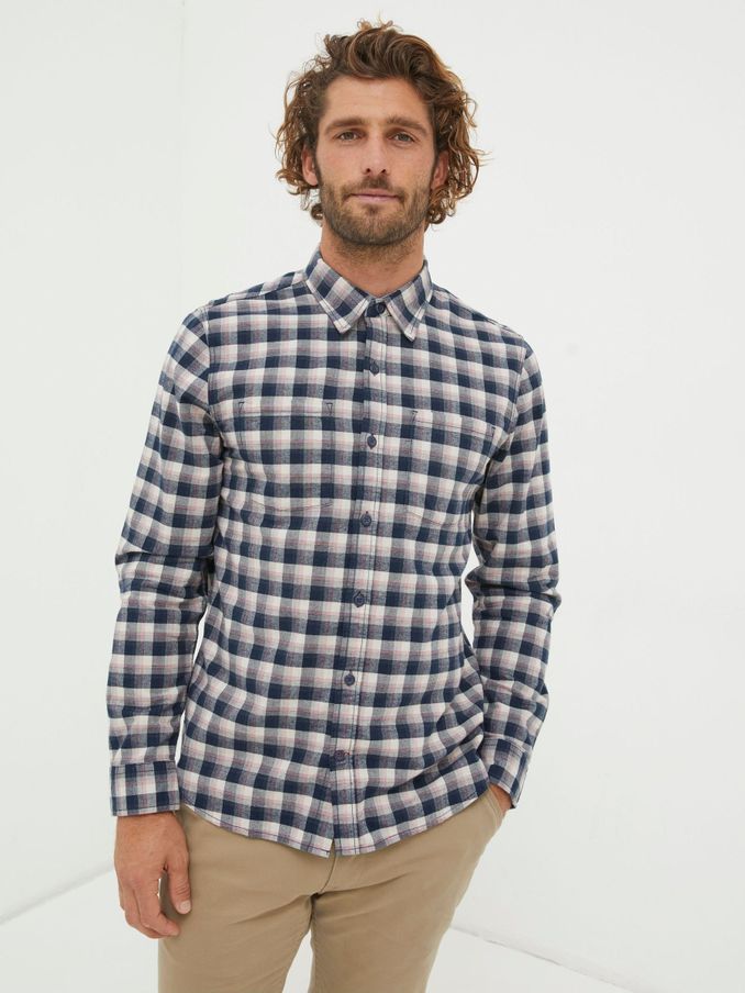 Blue Benton Check Shirt (N74814) | £18