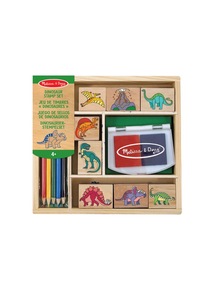 Melissa & Doug Natural Dinosaur Stamp Set (N75021) | £14