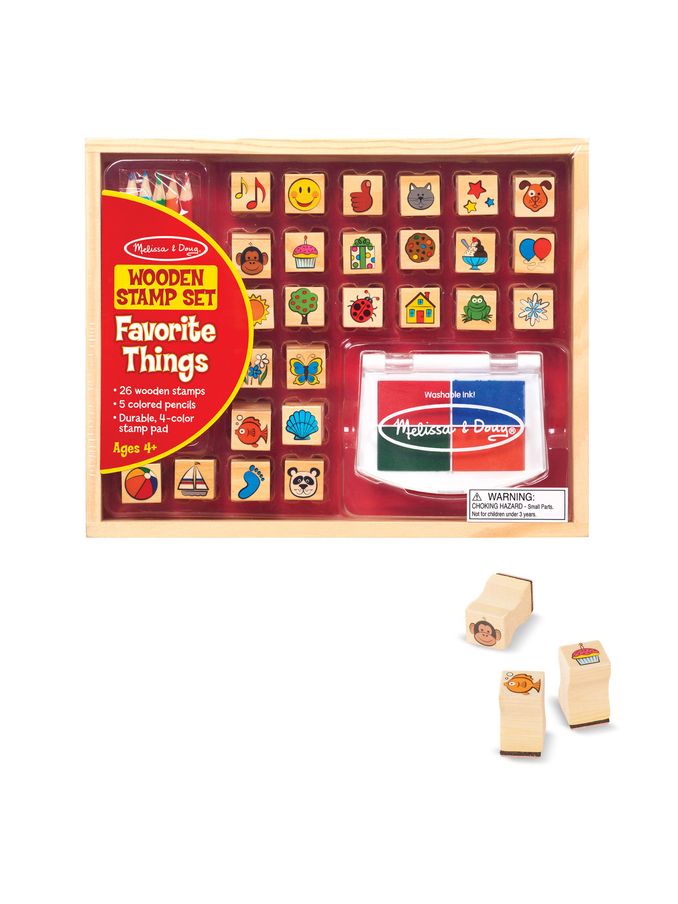 Melissa & Doug Natural Favourite Things Stamp Set (N75062) | £17