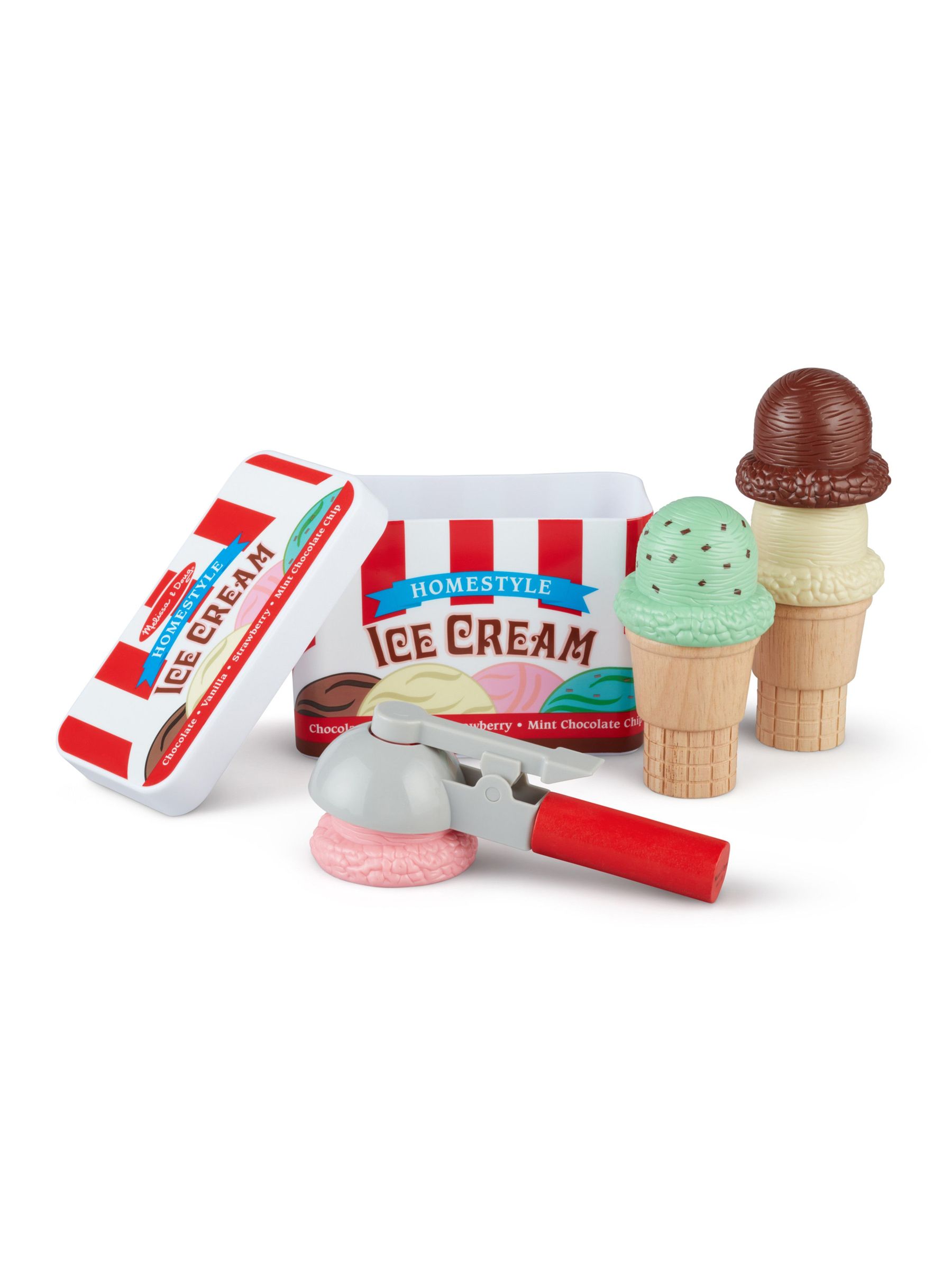 Melissa & Doug Natural Scoop And Stack Ice Cream Cone Playset (N75080) | £30
