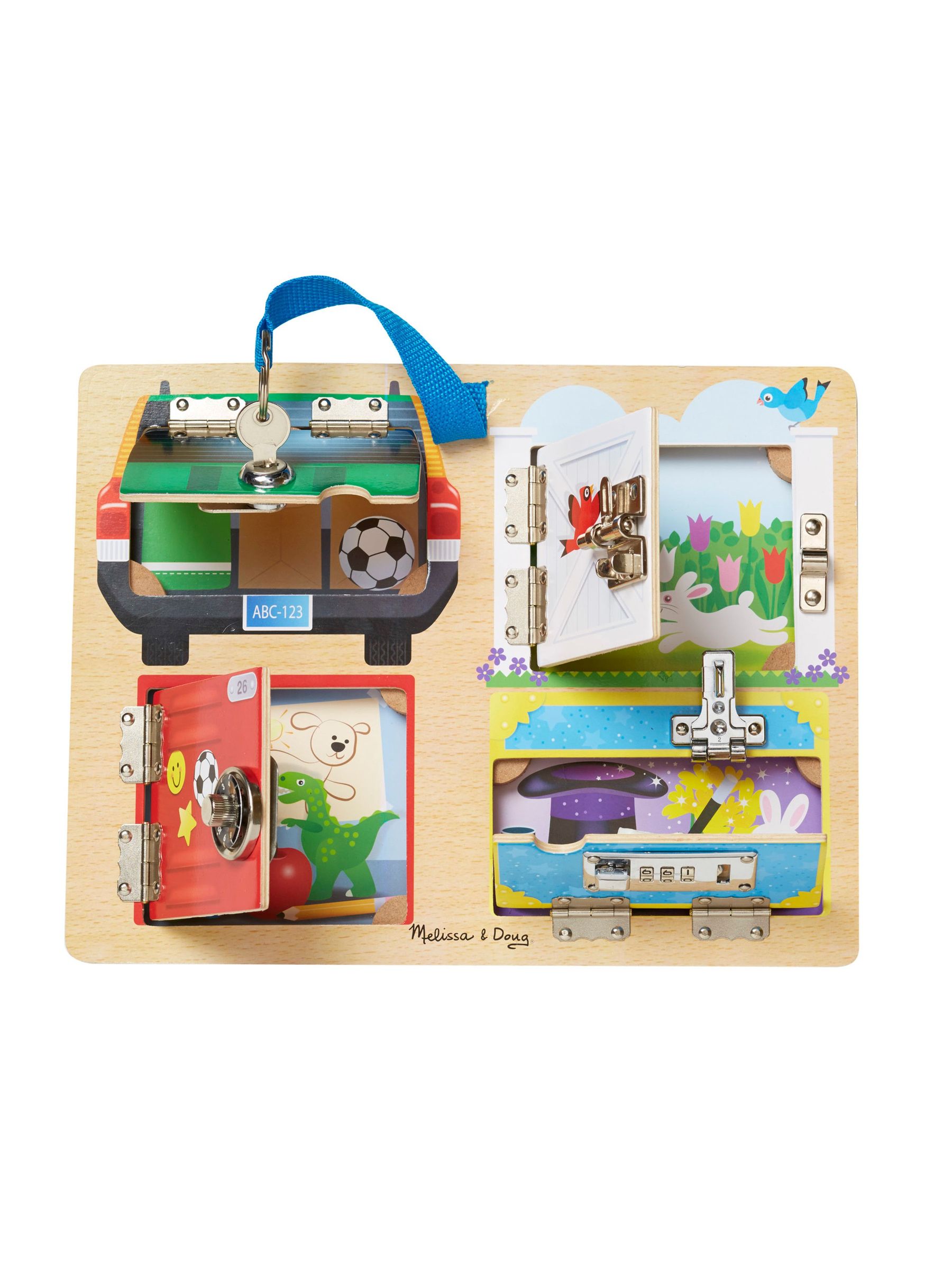 Melissa & Doug Natural Lock and Latch Board (N75082) | £22