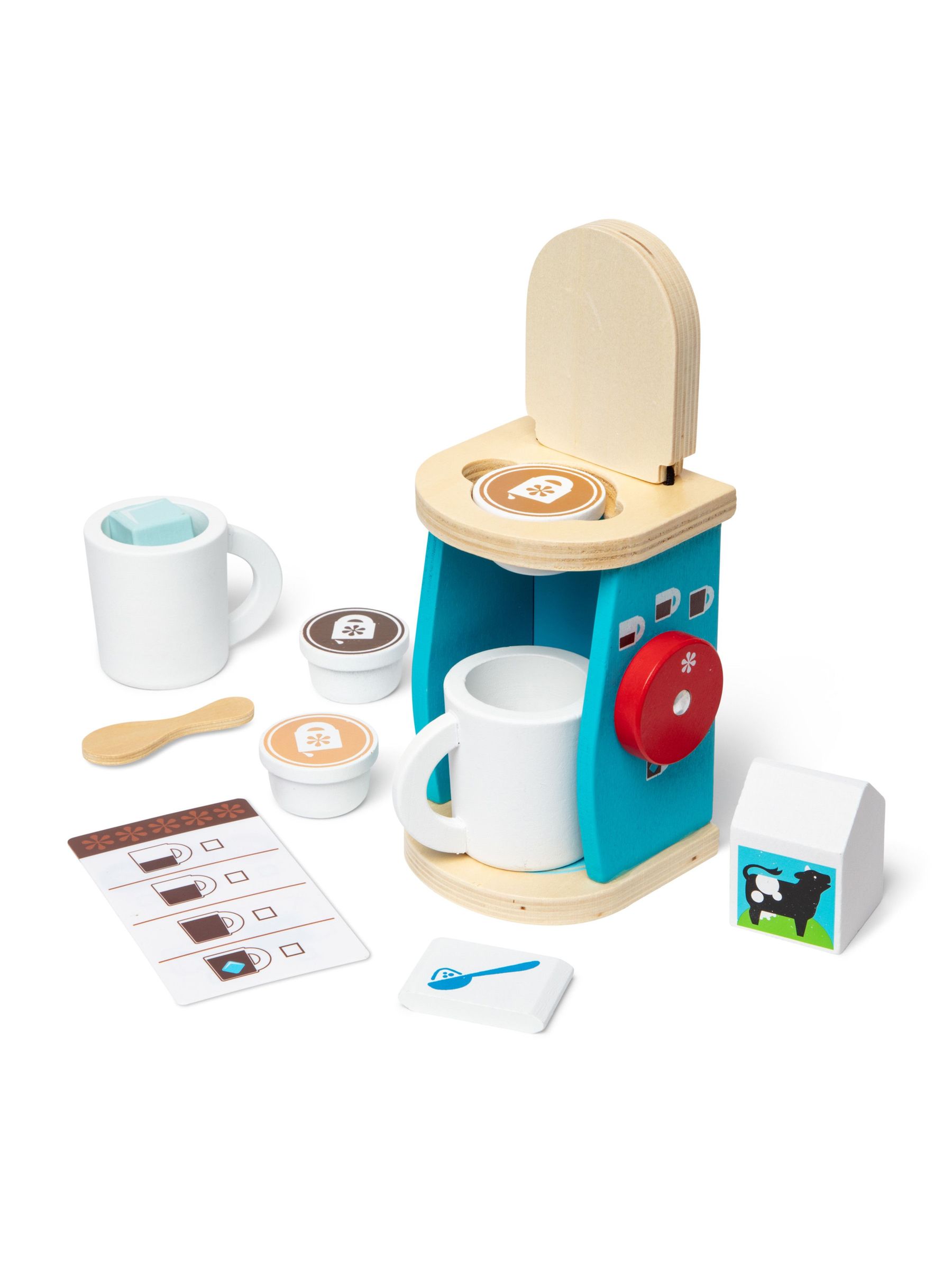 Melissa & Doug Natural Wooden Brew And Serve Coffee Set (N75083) | £28