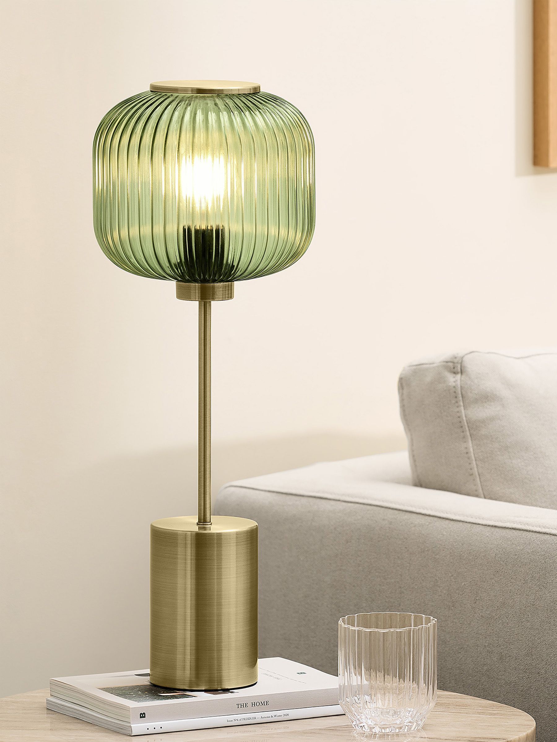 Large Briz Table Lamp in Green (N79418) | £99