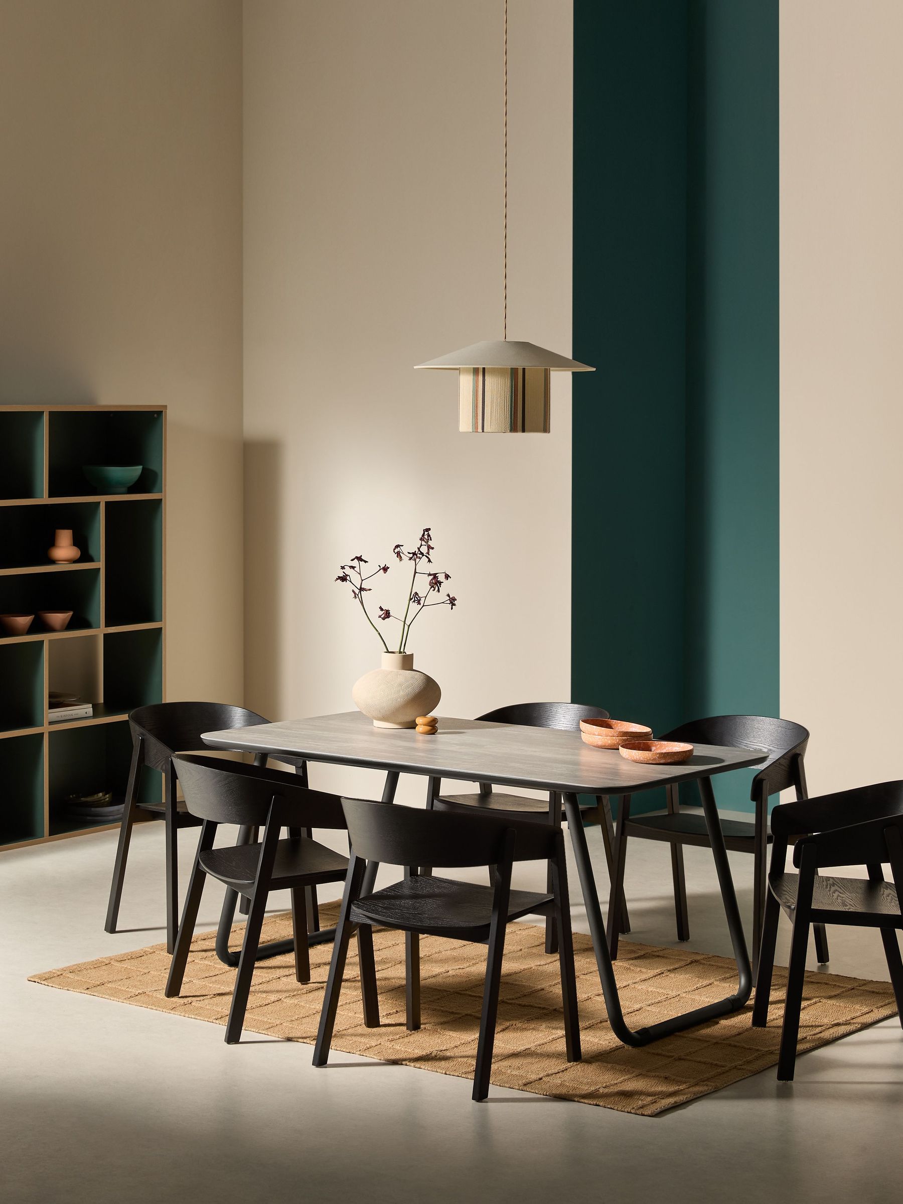Dwyer Ceramic Marble 6 Seater Fixed Dining Table in Grey (N79965) | £649