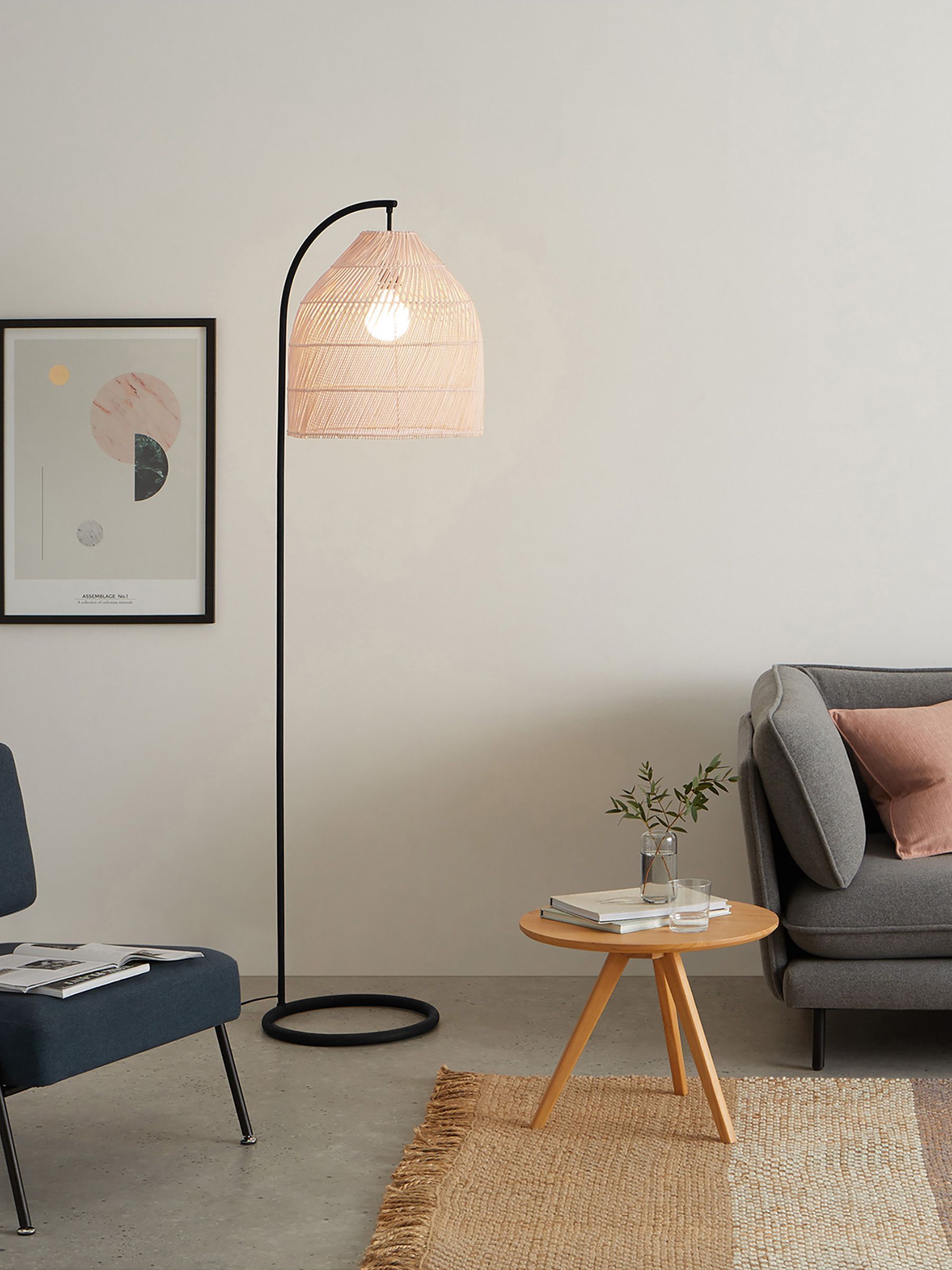 Java Floor Lamp in Natural (N94733) | £179