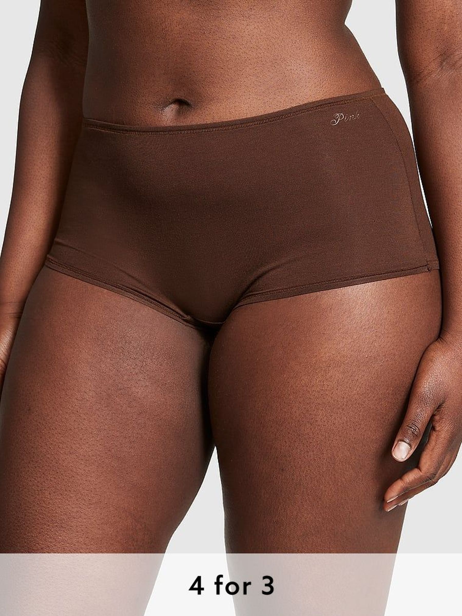 Ganache Nude Cotton Boyshort Knickers (N94988) | £9