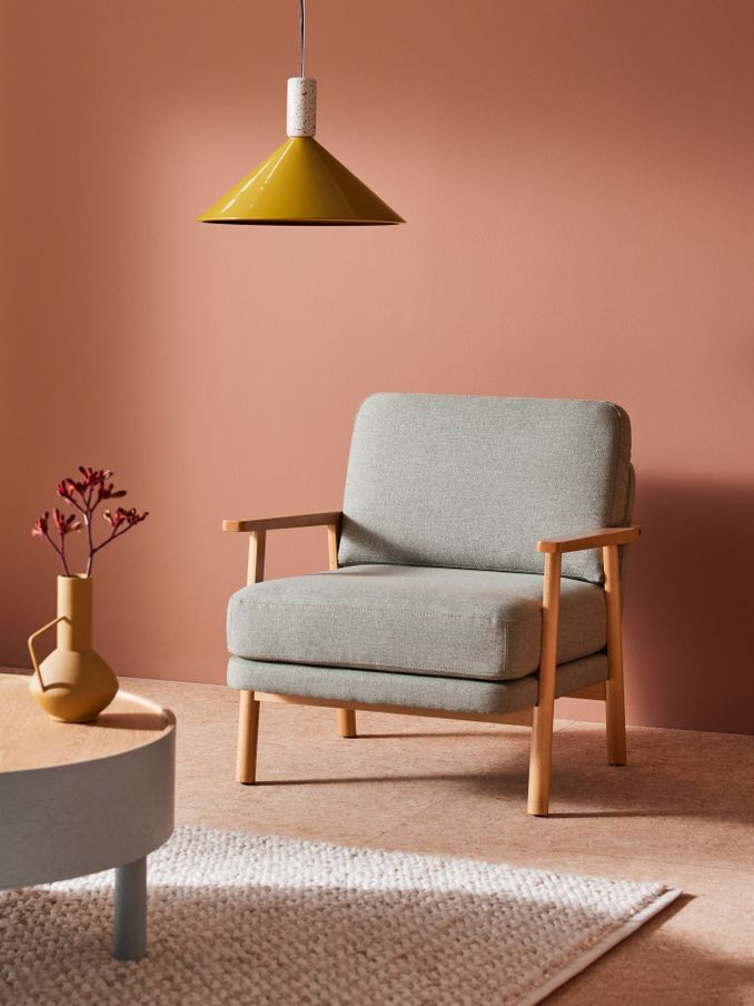 Lars Accent Chair in Mountain Grey (N96340) | £375