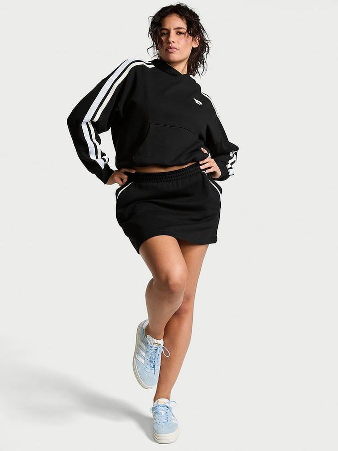 Black Knitted Fleece Skort (N97424) | £17
