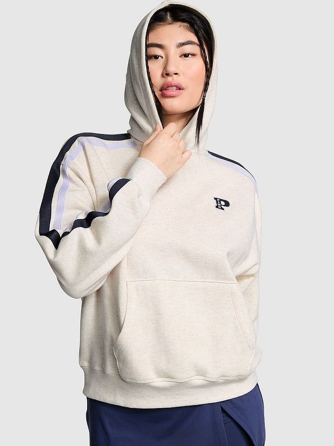 Heather Oatmeal Beige Pullover Fleece Hoodie (N97435) | £49