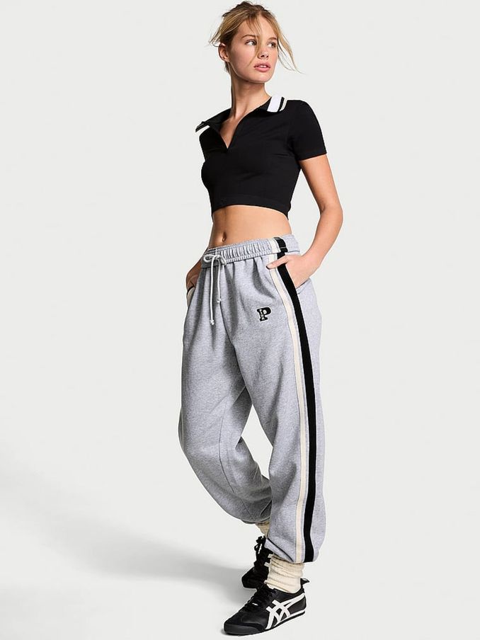 Grey Heather Cuffed Fleece Joggers (N97497) | £39
