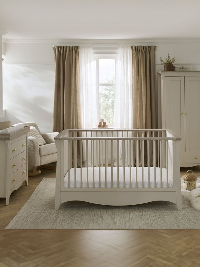 CuddleCo 3 Piece Cream Cashmere Clara Nursery Furniture Set (N99546) | £999