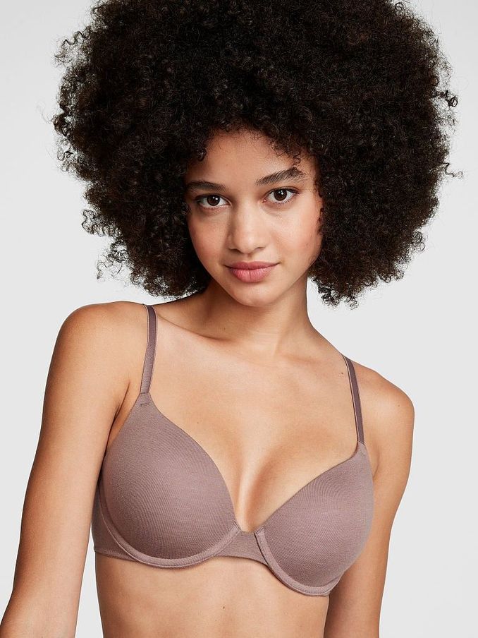 Brown Iced Coffee Lightly Lined Cotton Bra (P22487) | £11