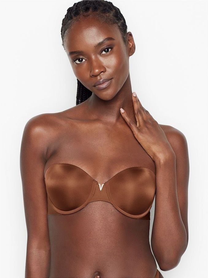 Dark Roast Nude Smooth Multiway Strapless Push Up Bra (P22838) | £45