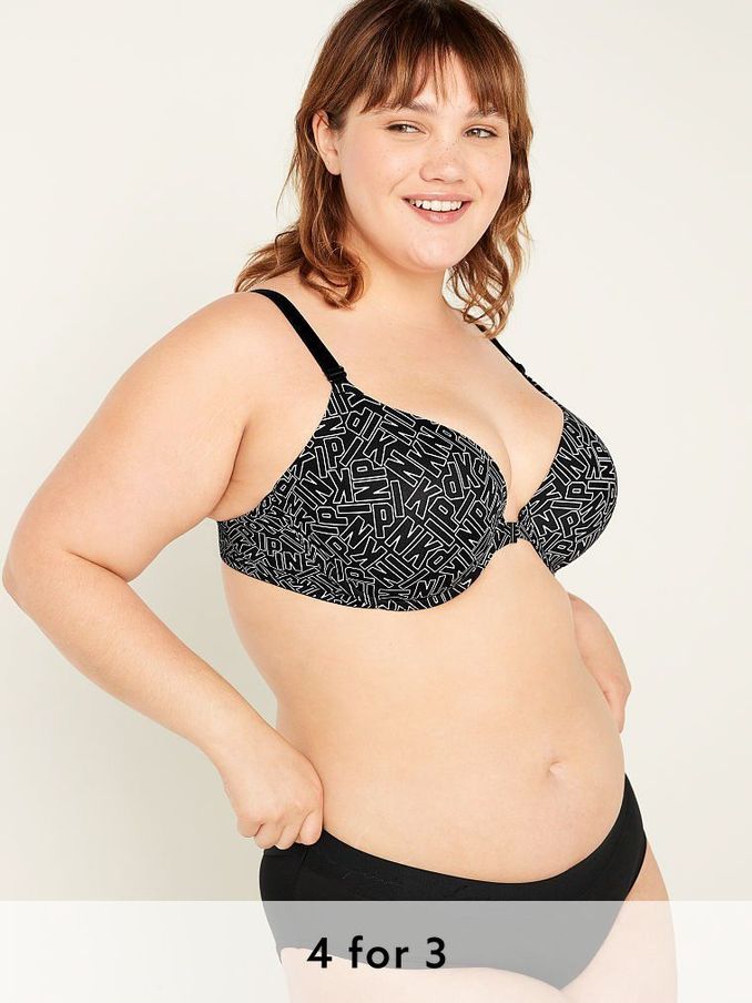 Pure Black Hipster Cotton Logo Knickers (P25711) | £9
