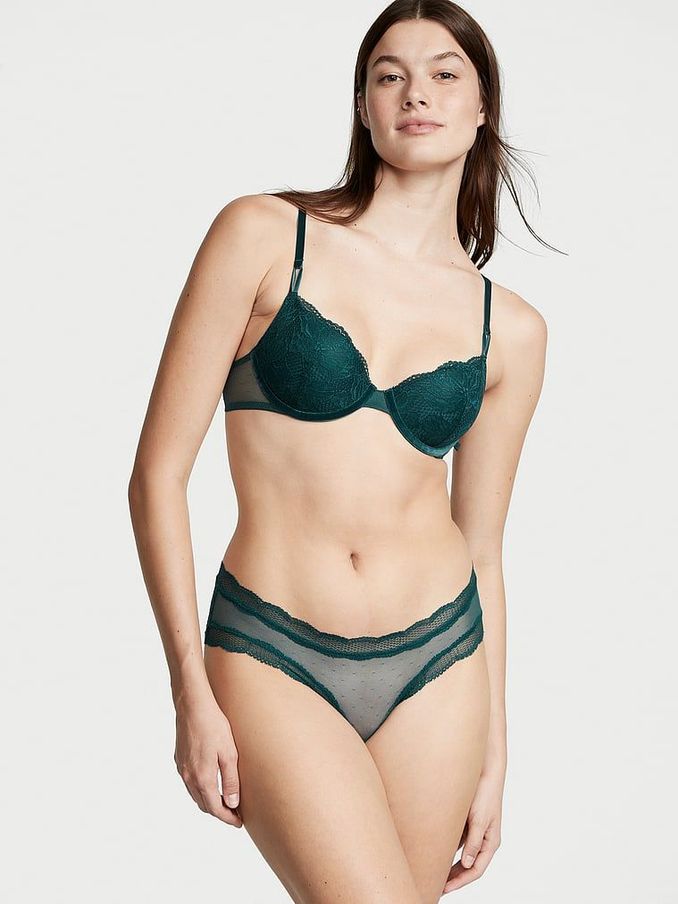 Black Ivy Green Fleur Noir Cheeky Knickers (P29592) | £4