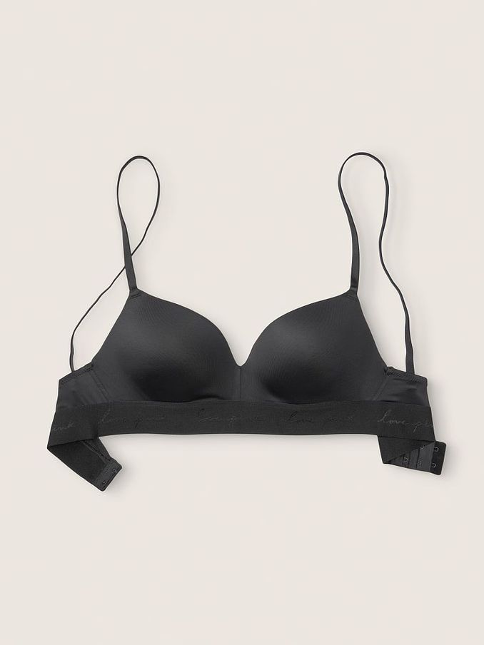 Pure Black Wear Everywhere Non Wired Push Up Bra (P34273) | £5