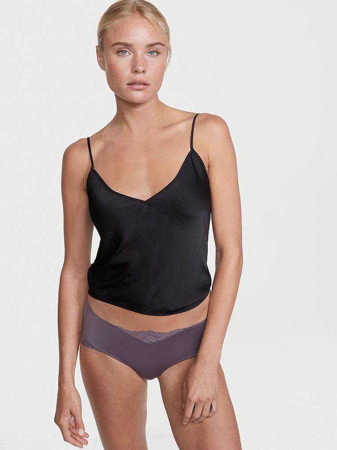 Tornado Grey Victoria's Secret Micro Laceup Cheeky Knickers (P37664) | £5