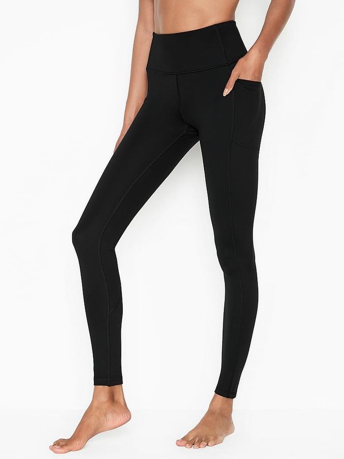Black Long High Waist Legging (P38286) | £14