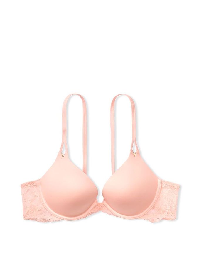 Purest Pink Lace Wing PushUp Bra (P44812) | £20