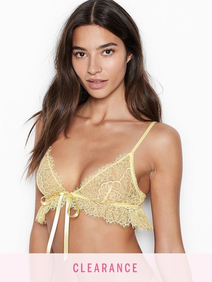 Fresh Lemonade Yellow Unlined Triangle Bralette (P46411) | £10