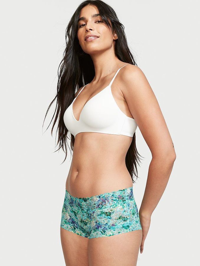 Aqua Floral Shortie Knickers (P54404) | £3