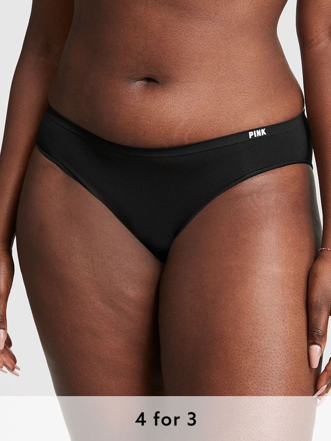 Pure Black Seamless Bikini Knickers (P55503) | £9