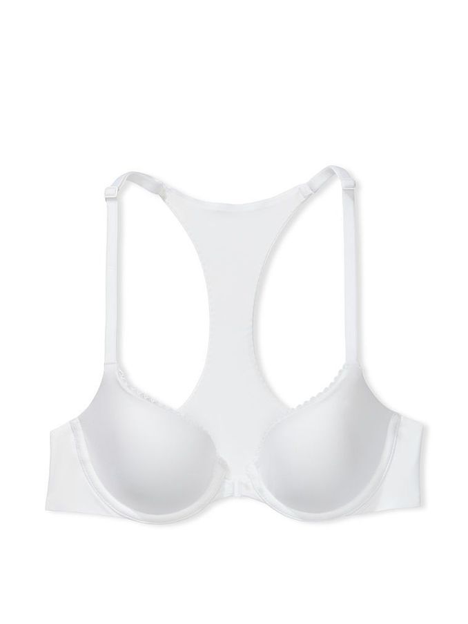 White Front Fastening Lightly Lined Demi Bra (P55875) | £14