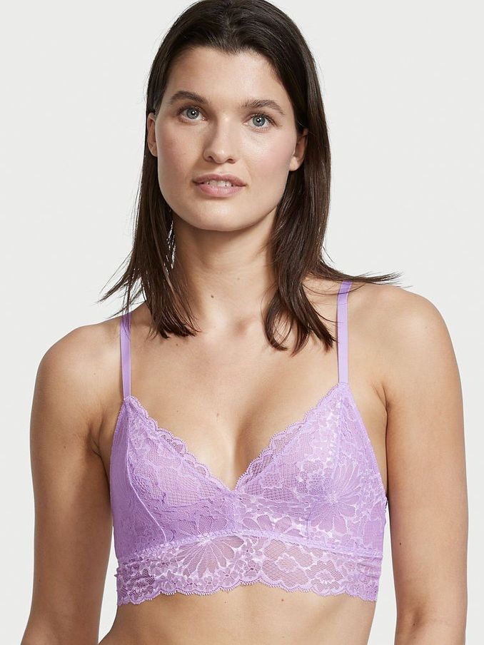 Unicorn Purple Lace Unlined Bralette (P58164) | £10