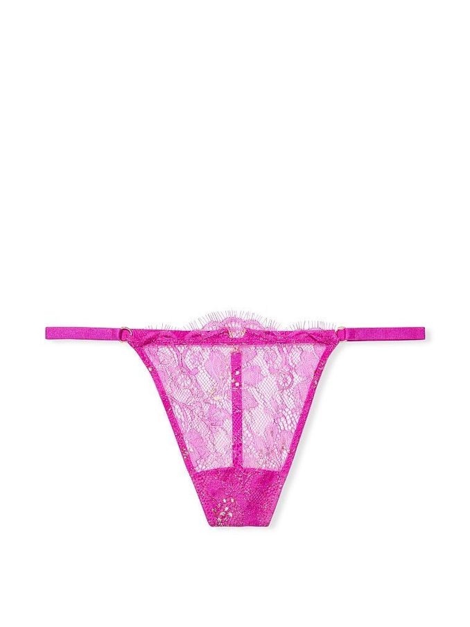 Very Fuschia VHardware VString Panty (P59186) | £6