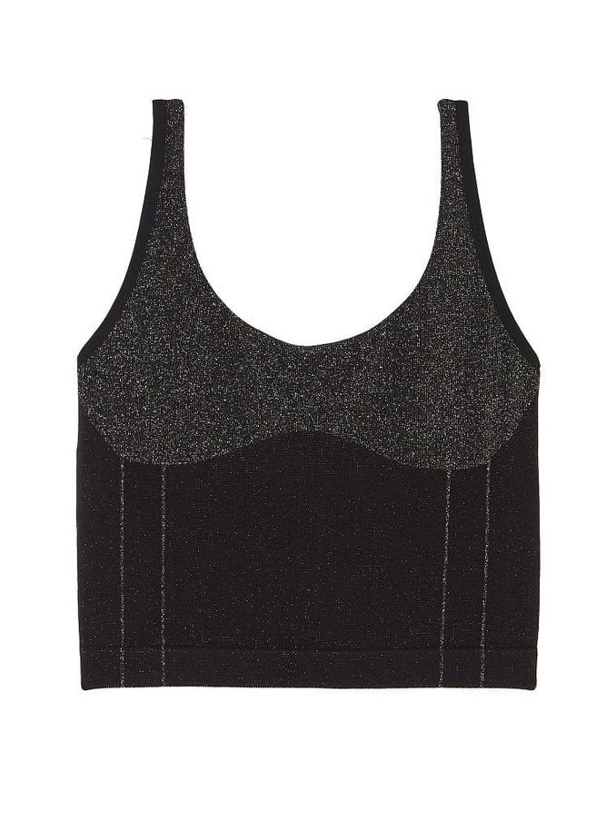 Black Seamless Tank Top (P60153) | £17